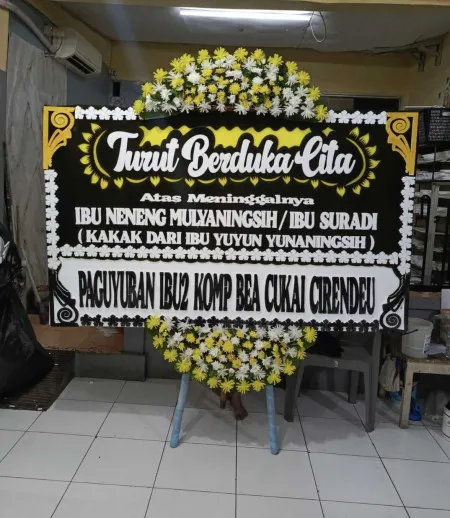 Papan Bunga Duka Pasar Tanah Abang