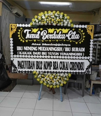 Papan Bunga di Pasar Tanah Abang